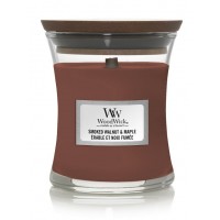 WoodWick žvakė „Smoked Walnut & Maple“ mini